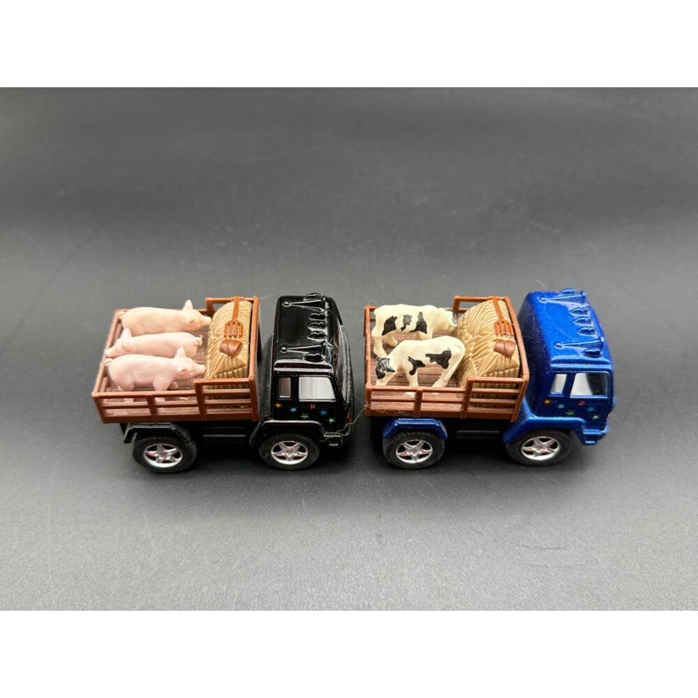 KinsFun Farm Trucks with Cows and Pigs Diecast Metal Farm Vehicles